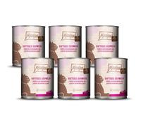 MjAMjAM - Nourriture Humide Premium pour Chats - Pur Plaisir de la Viande Pur Porc juteux, Paquet de 6 (6 x 800 g), sans céréales avec de la Viande supplémentaire