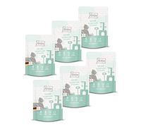 MjAMjAM - nourriture humide premium pour chats - Quetschie - bonne dinde au potiron cuit à la vapeur, pack de 6 (6 x 300 g), sans céréales avec supplément de viande
