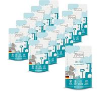 MjAMjAM - nourriture humide premium pour chats - Quetschie - Chèvre tendre aux délicieuses carottes, paquet de 12 (12 x 125 g), sans céréales avec supplément de viande