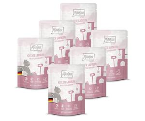 MjAMjAM - nourriture humide premium pour chats - Quetschie - délicieuses crevettes sur poulet juteux, pack de 6 (6 x 300 g), sans céréales avec supplément de viande