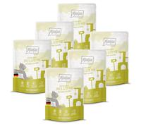MjAMjAM - Nourriture humide premium pour chats - Quetschie - DUO de canard fondant et dinde savoureuse accompagné de courge à l’étuvée, pack de 6 (6 x 300g), sans céréales avec un supplément de viande