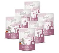 MjAMjAM - Nourriture humide premium pour chats - Quetschie - DUO de canard fondant et poulet juteux aux petites carottes, pack de 6 (6 x 300g), sans céréales avec un supplément de viande