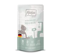 MjAMjAM - Nourriture humide premium pour chats - Quetschie - DUO d'excellent veau & hareng, 1 paquet (1x125g), sans céréales