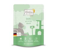 MjAMjAM - Nourriture humide premium pour chats - Quetschie - insectes accompagnés de viande de poulet juteuse, 1 paquet (1 x 300g), sans céréales avec un supplément de viande