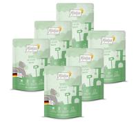 MjAMjAM - Nourriture humide premium pour chats - Quetschie - insectes accompagnés de viande de poulet juteuse, pack de 6 (6 x 300 g), sans céréales avec un supplément de viande