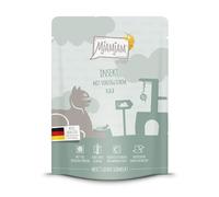 MjAMjAM - Nourriture humide premium pour chats - Quetschie - insectes accompagnés de viande de veau succulcanard, 1 paquet (1 x 300g), sans céréales avec un supplément de viande