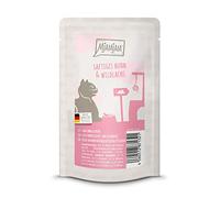 MjAMjAM - Nourriture Humide Premium pour Chats - Quetschie - Poulet juteux et Saumon Sauvage, 1 Paquet (1 x 125g), sans céréales avec Viande supplémentaire
