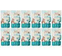MjAMjAM - nourriture humide premium pour chats - Quetschie - pur plaisir de la viande - bonne dinde pure, pack de 12 (12 x 125 g), sans céréales avec supplément de viande