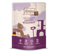 MjAMjAM - Nourriture Humide Premium pour Chats - Quetschie Pur Plaisir de la Viande - délicieux Sanglier Pur, 1 Pack (1x300g), sans céréales