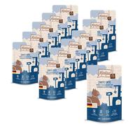 MjAMjAM - nourriture humide premium pour chats - Quetschie - pur plaisir de la viande - tendre canard pur, pack de 12 (12 x 125 g), sans céréales avec supplément de viande
