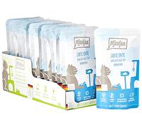 MjAMjAM - nourriture humide premium pour chats - Quetschie - tendre canard & volaille aux délicieuses carottes, pack de 12 (12 x 125 g), sans céréales avec supplément de viande