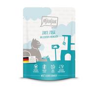 MjAMjAM - Nourriture humide premium pour chats - Quetschie - viande de chèvre tendre accompagnée de délicieuses carotte, 1 paquet (1 x 300g), sans céréales avec un supplément de viande
