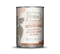 MjAMjAM - Nourriture Humide Premium pour Chiens - Agneau salé sur du Riz cuit avec des tomates fraîches, Lot de 1 (1 x 400 g) Naturel avec Beaucoup de Viande.