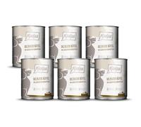 MjAMjAM - Nourriture humide premium pour chiens - buffle délicat aux pommes de terre cuites, paquet de 6 (6 x 800g), sans céréales avec extra viande