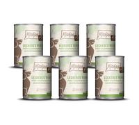 MjAMjAM - Nourriture Humide Premium pour Chiens - Le Plaisir de la Viande à l'état Pur - du bœuf Pur et délicieux, Pack de 6 (6 x 400g), sans céréales avec Un supplément de Viande