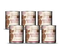 MjAMjAM - nourriture humide premium pour chiens - pur plaisir de la viande - délicieux kangourou pur, pack de 6 (6 x 800 g), sans céréales avec de la viande supplémentaire