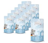 MjAMjAM - Nourriture humide premium pour chiens - Quetschie - Junior - poulet juteux à l’œuf, pack de 12 (12 x 125g)