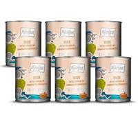 MjAMjAM - Nourriture humide premium pour chiens - Senior - Poulet juteux aux patates douces savoureuses, paquet de 6 (6x800g), sans céréales