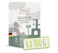 MjAMjAM - Nourriture pour chat - Quetschie - Veau exquis et dinde savoureuse avec de fins carottes 300 g x 6