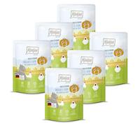 MjAMjAM - Premium Nourriture Humide pour Chats - Quetschie - Chicks & Friends Fabuleux Poulet à la courge Cuite à la Vapeur, Paquet de 6 (6 x 300g), sans céréales
