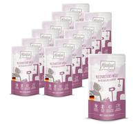 MjAMjAM - Premium nourriture humide pour chats - Quetschie - gibier culinaire aux airelles fraîches, paquet de 12 (12x125g), sans céréales