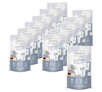 MjAMjAM - Premium Nourriture Humide pour Chats - Quetschie - Poulet délicat au potiron cuit à la Vapeur, Paquet de 12 (12 x 125 g), sans céréales avec Extra Viande