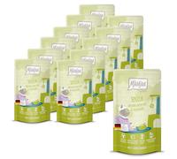 MjAMjAM - Premium Nourriture Humide pour Chats - Quetschieschie - Senior - Duo de Canard Tendre & Lapin, Paquet de 12 (12x125g), sans céréales