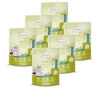 MjAMjAM - Premium Nourriture Humide pour Chats - Quetschieschie - Senior - Duo de Canard Tendre & Lapin, Paquet de 6 (6x300g), sans céréales