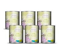 MjAMjAM - Premium Nourriture Humide pour Chats - Senior - Duo de Canard Tendre & Lapin, Paquet de 6 (6x800g), sans céréales