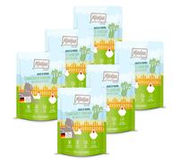 MjAMjAM Quetschie Chicks & Friends Nourriture pour chat au poulet et céleri vapeur - 300 g x 6