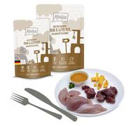 MjAMjAM - Quetschie - DUO de bœuf savoureux et dinde de qualité avec courge cuite à la vapeur - Lot de 6 x 300 g