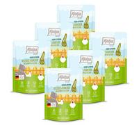 MjAMjAM Quetschie Nourriture pour chat au poulet et courgettes vapeur - 6 x 300 g