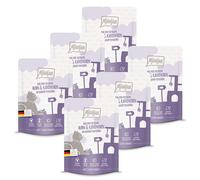 MjAMjAM Quetschie Nourriture pour chat au poulet et lapin avec courge vapeur - 6 x 300 g