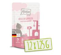 MjAMjAM Quetschie Nourriture pour chat aux crevettes et poulet - 12 x 125 g