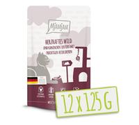 MjAMjAM Quetschie Nourriture pour chat saveur gibier, lapin et myrtilles - 125 g x 12