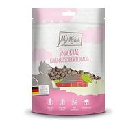 MjAMjAM - Snack Premium pour Chat - Sachet Snack - Saumon Sauvage culinaire, Pack de 1 (1 x 125 g), Naturel sans Aucun Conservateur de synthèse (Lot de 6)
