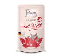 MjAMjAM Wellness Skin & fur Nourriture en sachet pour chat au bœuf - 125 g
