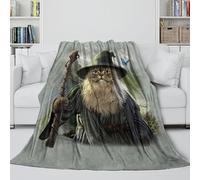 MJASVNDFO Chat Couverture Chaude - Animal 3D Plaids Douce Cadeau Anniversaire pour Fils/Fille/Petit-Fils/Petite-Fille/ami - Canapé Lit Chaise Berceau 40x50inch(100x130cm)