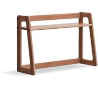 MJBDCVN Armoire de bureau, petite bibliothèque de bureau, dortoir universitaire, support de rangement en bois, support de rangement ouvert pour comptoir (taille : 60 cm, couleur : noyer)