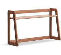 MJBDCVN Armoire de bureau, petite bibliothèque de bureau, dortoir universitaire, support de rangement en bois, support de rangement ouvert pour comptoir (taille : 80 cm, couleur : noyer)
