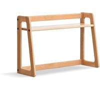 MJBDCVN Armoire de bureau, petite étagère de bureau, dortoir universitaire, support de rangement en bois, présentoir de rangement ouvert pour comptoir (taille : 80 cm, couleur : bois)