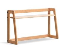 MJBDCVN Armoire de bureau, petite étagère de bureau, dortoir universitaire, support de rangement en bois, présentoir de rangement ouvert pour comptoir (taille : 60 cm, couleur : bois)