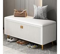 MJBDCVN Étagère à chaussures Banc de rangement pour chaussures adapté pour l'entrée, armoire à chaussures, étagère à chaussures avec couvercle, rangement d'armoire à chaussures, petit banc à