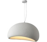 MJBDCVN Lustre de Style Japonais Wabi-sabi Moderne Simple Suspension Blanche Classique Lampe Suspendue réglable en Hauteur Lampe Suspendue créative à la Main éclairage de Suspension (Size:60CM)