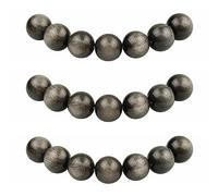 MJDCB 12mm 30 pièces Obsidienne Argentée Perle Pierre Naturelle Ronde en Vrac Perles Semi Precieuse pour Fabrication de Bijoux de Bracelets et de Colliers