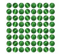 MJDCB 30 pièces Petites Perles Oeil de Chat Vert Fonce 12mm Perles de Cristal Ronde Vrac pour La Fabrication de Bijoux Bracelets Boucles D'oreilles Colliers Accessoires