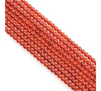 MJDCB 320pcs Petites Perles de Pierre Naturelle 2mm Cornélien Rouge Pierres Précieuses Ronde Lisse en Vrac pour La Fabrication de Bijoux Bracelets Boucles D'oreilles Colliers Accessoires