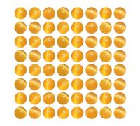 MJDCB 35 pièces Petites Perles Oeil de Chat Jaune Dor 10mm Perles de Cristal Ronde Vrac pour La Fabrication de Bijoux Bracelets Boucles D'oreilles Colliers Accessoires