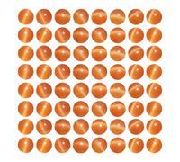 MJDCB 35 pièces Petites Perles Oeil de Chat Orange 10mm Perles de Cristal Ronde Vrac pour La Fabrication de Bijoux Bracelets Boucles D'oreilles Colliers Accessoires
