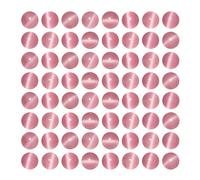 MJDCB 35 pièces Petites Perles Oeil de Chat Rose 10mm Perles de Cristal Ronde Vrac pour La Fabrication de Bijoux Bracelets Boucles D'oreilles Colliers Accessoires